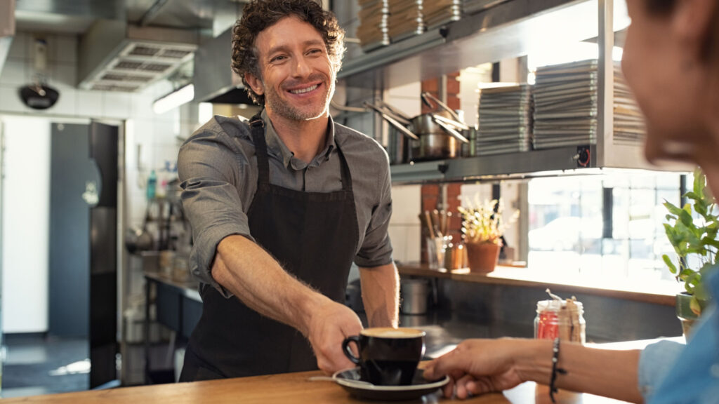 Male Waiter Barista Coffee Job Work Restaurant Ground Picture Shutterstock